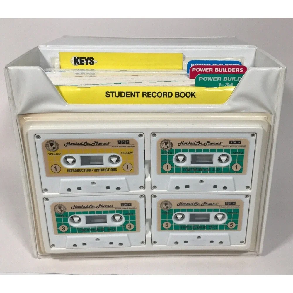 Vintage Hooked On Phonics SRA Your Reading Power Kit Cassettes Cards Don Parker